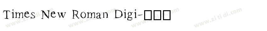 Times New Roman Digi字体转换